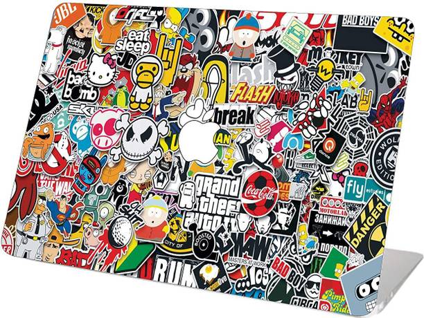 GraphixDesign macbook Air 13 inch 3M Skin with Logo Cut GLOSS Laptop Decal C pvc Reusable Laptop Skin Compatible for 15 inch