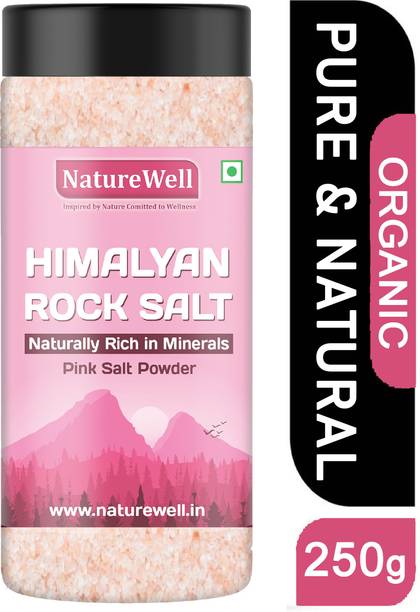 Naturewell Himalayan Pink Salt|Sendh Namak|Non Iodised|250gm Rock Salt