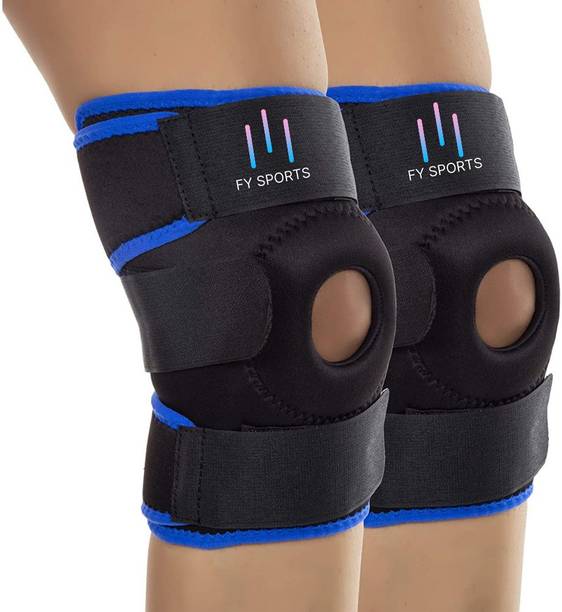 FY Sports Cap belt brace for Pain Relief Open Patella Women and Men Knee Support