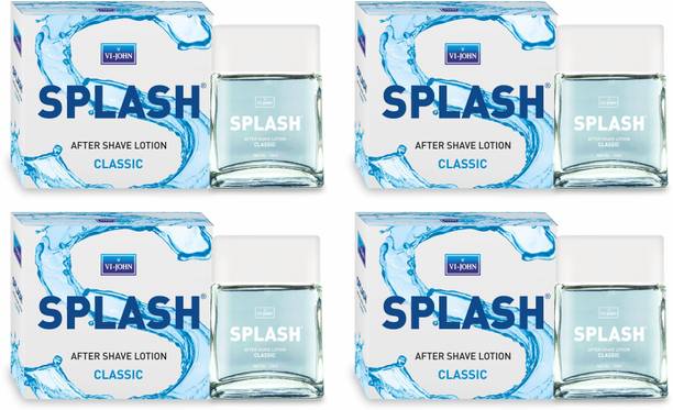 VI-JOHN After Shave Lotion Splash for Men | All Skin Type - Pack of 4