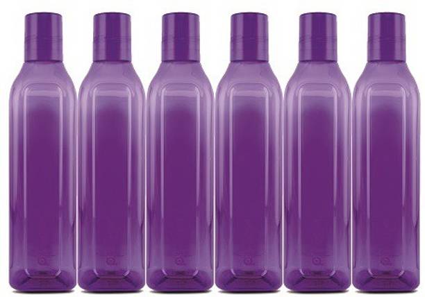 Pearlpet Cubic BPA-free Plastic Water Bottle , Fridge Bottle 1 Litre 1000 ml