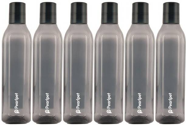 Pearlpet Cubic BPA-free Plastic Water Bottle , Fridge Bottle 1 Litre 1000 ml