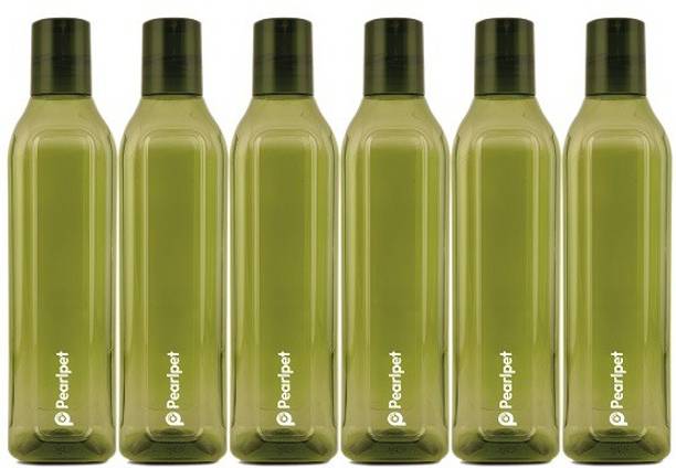 Pearlpet Cubic BPA-free Plastic Water Bottle , Fridge Bottle 1 Litre 1000 ml