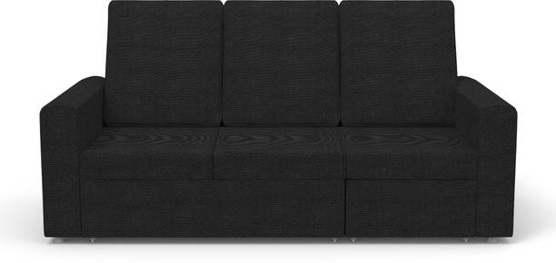 Sofame 3 Seater Double Solid Wood Pull Out Sofa Cum Bed