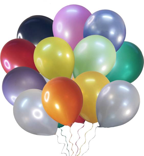 Dul Dul Solid Multicolor metallic balloons for birthday party decoration Balloon