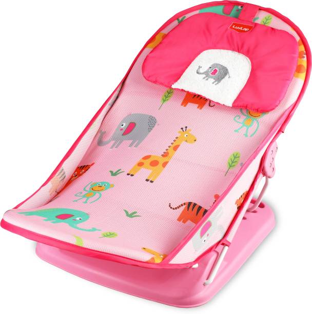 LuvLap Jungle Tales Baby Bather for Baby 0-6 Months, New Born Baby Bath Chair Baby Bath Seat