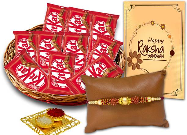 Midiron Rakhi gift for brother, Rakhi for Brother, Rakhi Chocolate pack Plastic Gift Box
