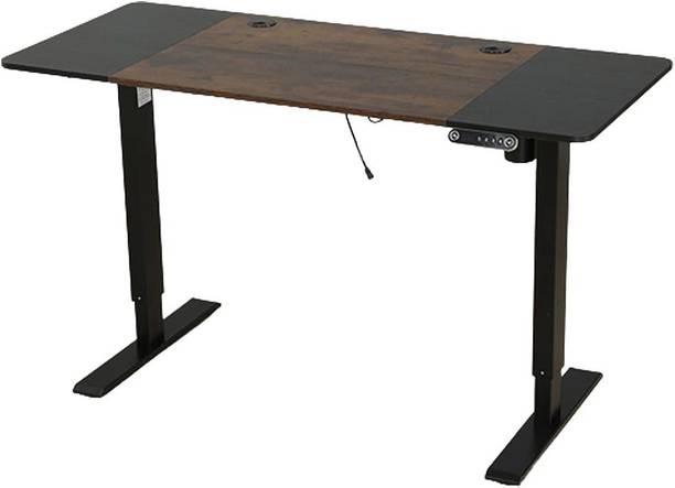 SYGA Height Adjustable Table Desk Standing Smart Electric Desk(Skin Black 140 X 60cm) Solid Wood Computer Desk