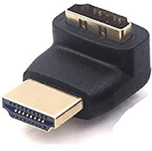 WETEK  TV-out Cable 270 Degree HDMI Male to Female Adapter for TV firestick - Black Pack of 1