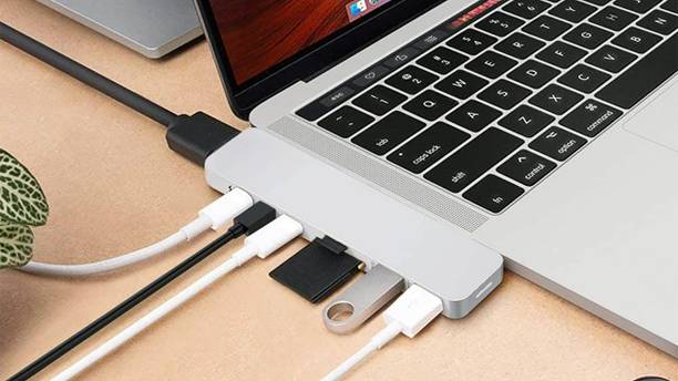 Gabbar ™Type 7 in 1 USB C To HDMI/2USB3.0/2PD/TF-SD Card 0.5 m USB Type C USB To HDMI/2USB3.0/2PD/TF-SD Card 0.5 m USB Type C Cable USB Hub USB C To HDTV HDMI TF SD Card USB 3.0 Multipurpose Device
