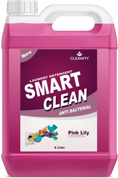 cleanity Liquid Detergent for top and front load washing machine (5ltr) Lily Liquid Detergent