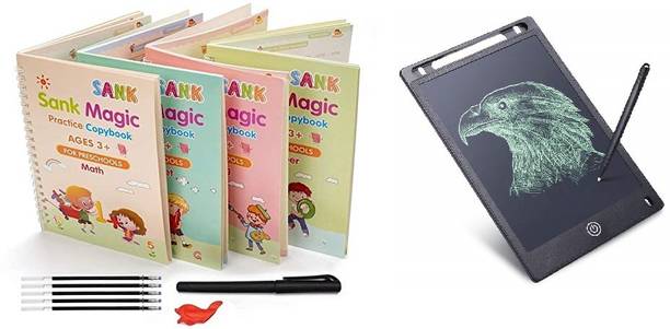 PRAYOSHA ENTERPRISE Writing Practice Copybook with Pen and LCD Tablet 8.5 Inch Screen