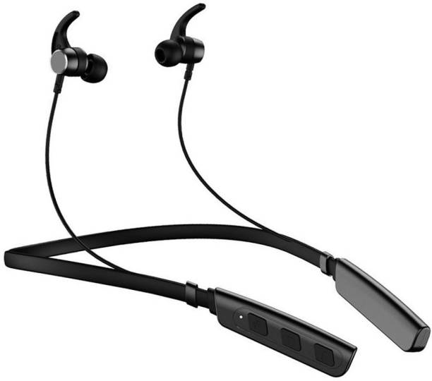 Techobucks Wireless Bluetooth Smart Neckband Earphone,Ultra-Clear Stereo Sound,Light Weight MP3 Player