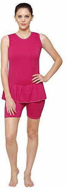 Solid Women Pink Swimsuit