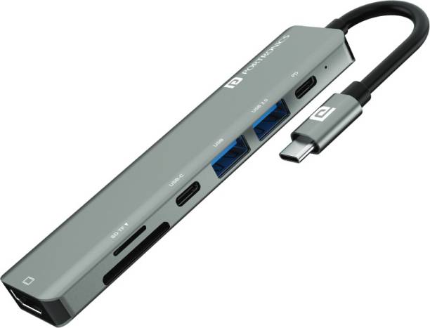 Portronics Mport 52 7-In-1 Type C Multiport USB Hub