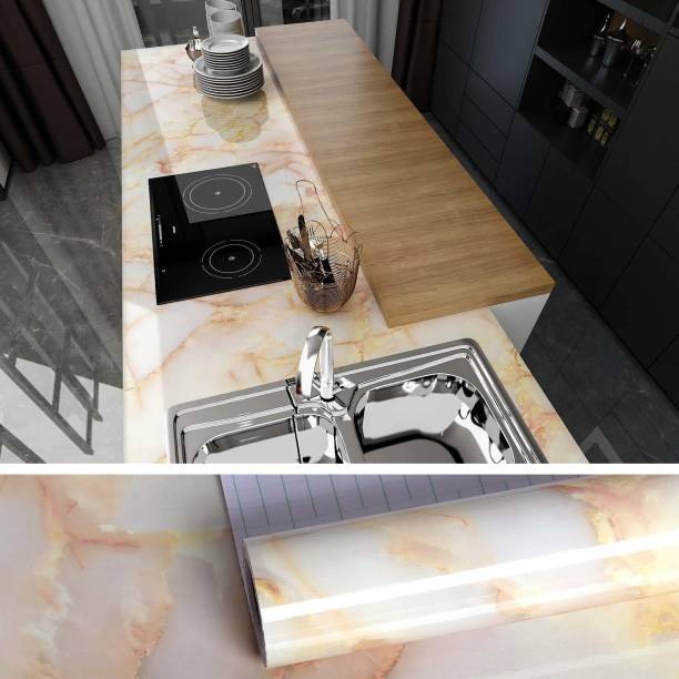 Nasmodo Marble wallpaper for kitchen, furniture, countertop,Self Adhesive wallpaper 3M