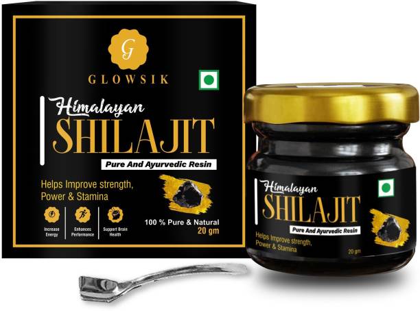 G GLOWSIK Himalayan Pure & Ayurvedic Shilajit Resin Natural For Stamina , Power & Strength