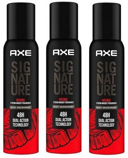 AXE Signature Intense Body Spray Each 122ml Pack of*3 Deodorant Spray - For Men
