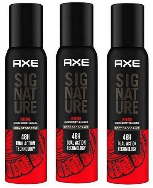 AXE Signature Intense Body Spray Each 122ml Pack 3 Deodorant Spray - For Men