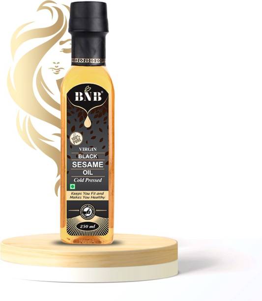 BNB Virgin| Cold Pressed| Black Sesame Oil | Hair| Skin | Face|Massage|Oil Pulling | Vitamin E Sesame Oil PET Bottle