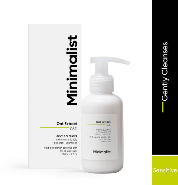 Minimalist Gentle Cleanser 6% Oat Extract For Sensitive Skin | Hydrating | Sulphate Free | Non-Drying | Non-Irritant |With Hyaluronic Acid Face Wash