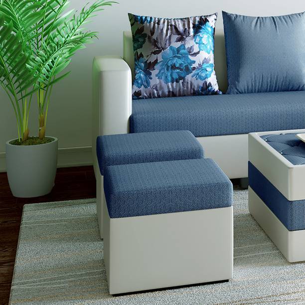 Bharat Lifestyle Solid Wood Cube Ottoman