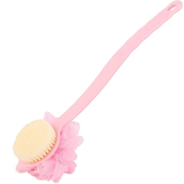 MADDELENA Loofah with Long handle - Double Sided Bath Brush Scrubber For Men and Women