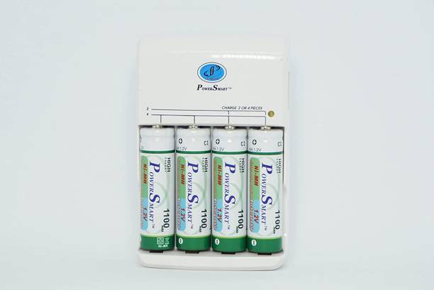 Power Smart PS 345+1100 BP4 Standard AA-AAA NiCd-NiMH and USB Output Charger 1100mAh 4AA  Camera Battery Charger