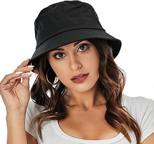 Jamont Unisex Bucket Hat Beach Sun Hat Fishing Hat Solid Bucket Hat