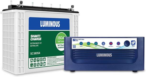 LUMINOUS Eco Volt Neo 1050_SC 18054 Tubular Inverter Battery