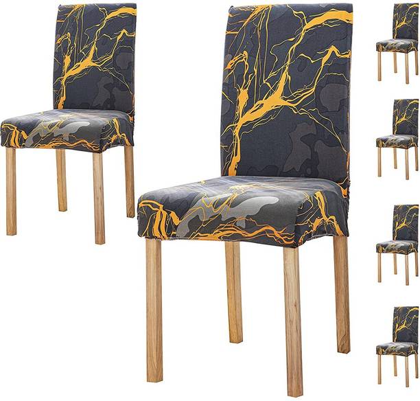 HOUSE OF QUIRK Polyester Abstract 1 Seater Chair Cover