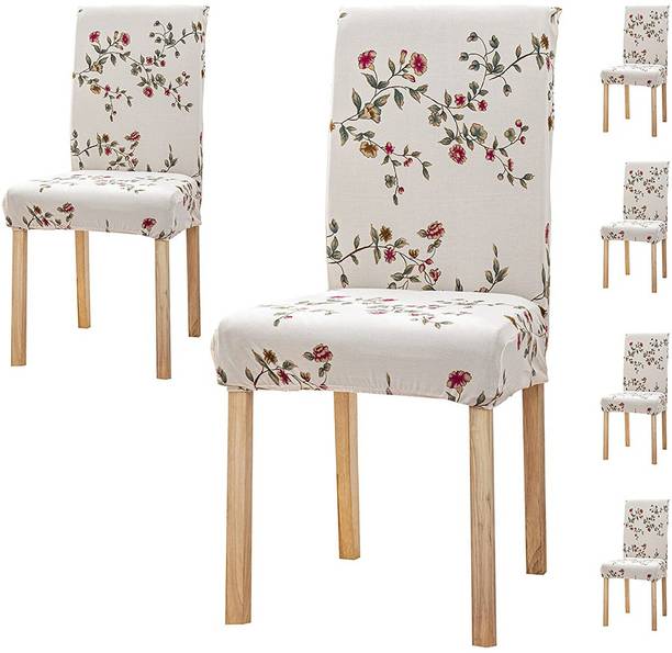 HOUSE OF QUIRK Polyester 1 Seater Chair Abstract Cover