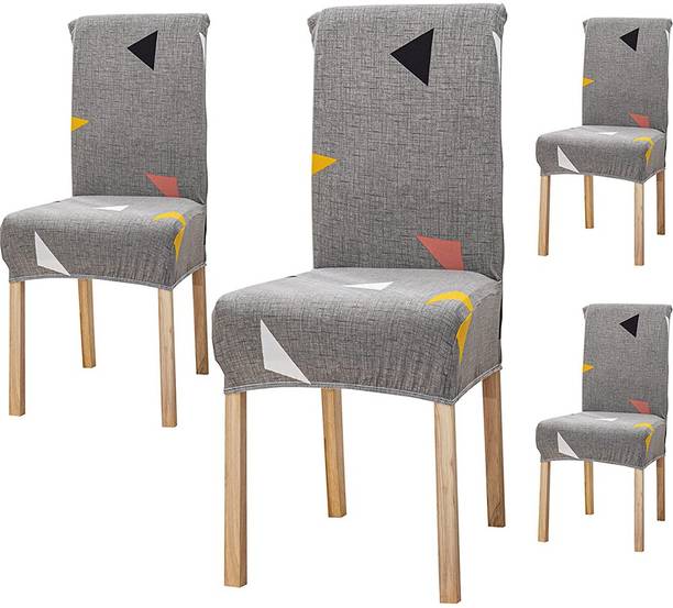 HOUSE OF QUIRK Polyester Plain 1 Seater Chair Cover