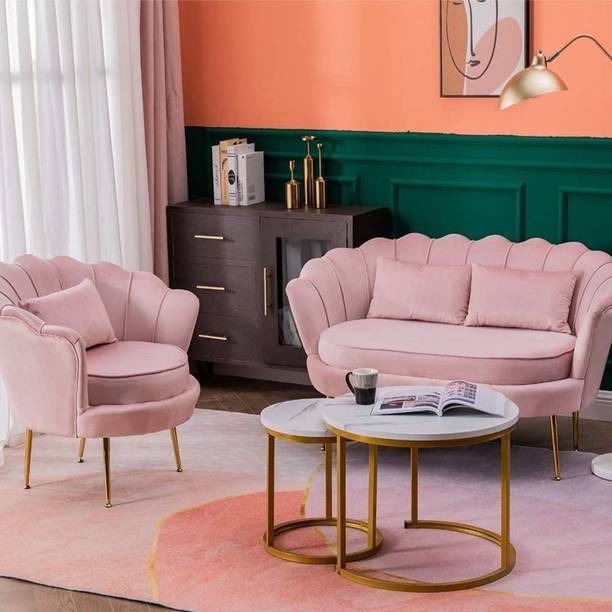 Crosby A beautiful fabric sofa set for your living room, bedroom, office Pre-assembled Fabric 2 + 1 Sofa Set