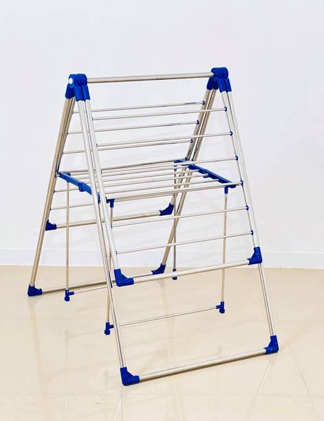 HomeMate Steel Floor Cloth Dryer Stand H-CDS-BB-1T-BLUE BUTTERFLY-1T