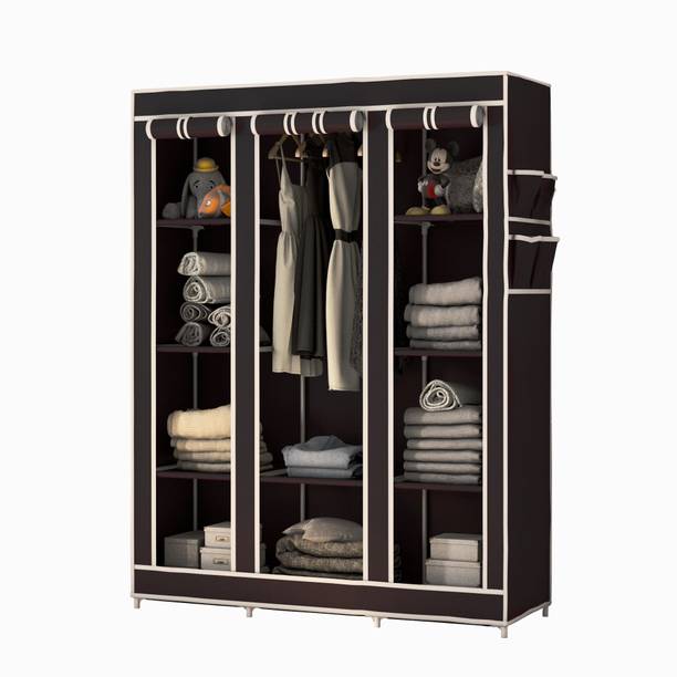 G Genipap C2 Premium 3 Door 10 Shelf PVC Collapsible Wardrobe