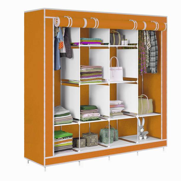 saintwod D2 Premium 3 Door 12 Shelf Metal 1 Door Wardrobe