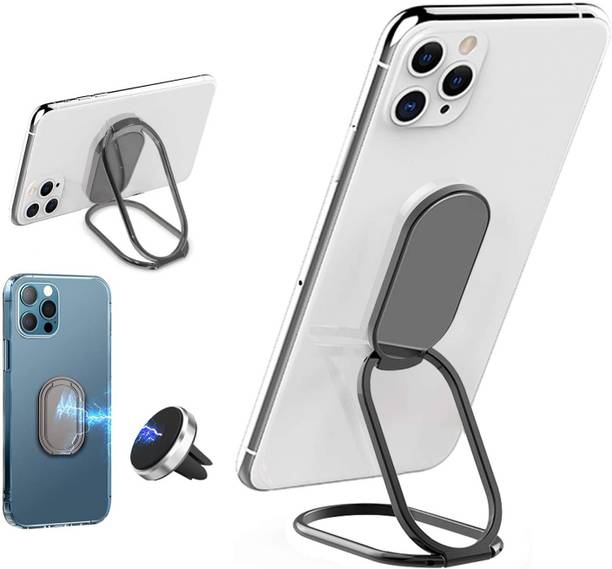 RHONNIUM Phone Ring Holder with Magnetic Phone Mount, Metal Ring Finger Kickstand-X-164 Mobile Holder