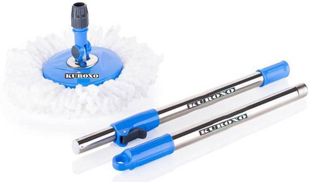 KUROXO Stainless Steel Stick Rod for Home Cleaning |Bucket Mop Rod Stick Wet & Dry Mop