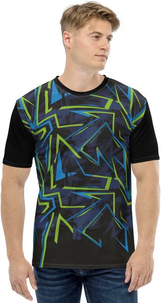 URBANIC CLOTHING Printed Men Round Neck Multicolor T-Shirt