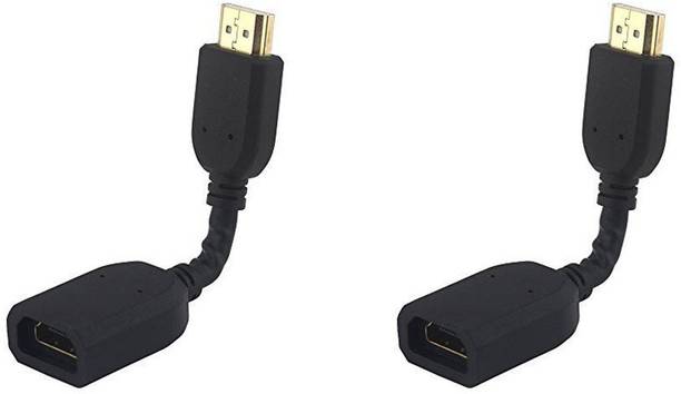 BIGGEAR  TV-out Cable 2Pcs High Speed HDMI Male to Female adapter/Cable 10 cm