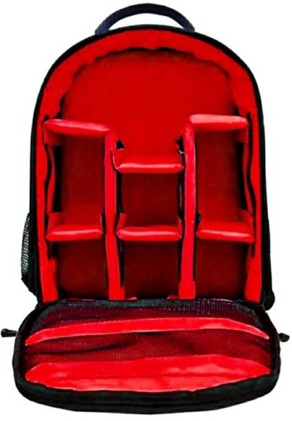 PROUDME DSLR Camera Bag, Lens Accessories Carry Case for All DSLR Cameras-(Red)  Camera Bag