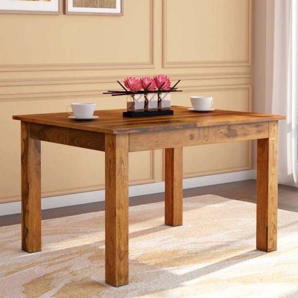 Shree Jeen Mata Enterprises Solid Wood 4 Seater Dining Table