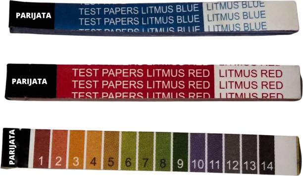 Parijata 0-14 pH Red, Blue, Yellow Litmus Papers