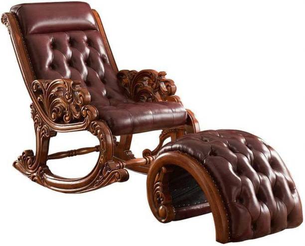 Smarts collection Wooden Luxury Rocking Chair Hand Carving Rocking Chair Recliner Adults Solid Wood 1 Seater Rocking Chairs