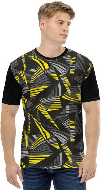 URBANIC CLOTHING Printed Men Round Neck Multicolor T-Shirt