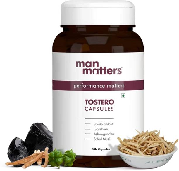 Man Matters Shilajit Ashwagandha, Gokshura, Safed Musli Capsules | Maintain Overall Health