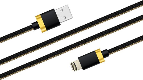 Gabbar Lightning Cable 1 m ™Black Apple 8-pin Lightning Connector to USB Cable for iPhone / iPod