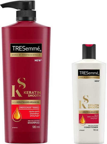 TRESemme Keratin Smooth Shampoo 580ml & Conditioner 190ml