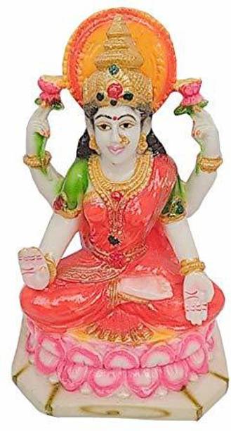 Rudram Arts Marble Laxmi Idol Maa Devi Lakshmi Statue for Home Office Decor Decorative Showpiece  -  15 cm